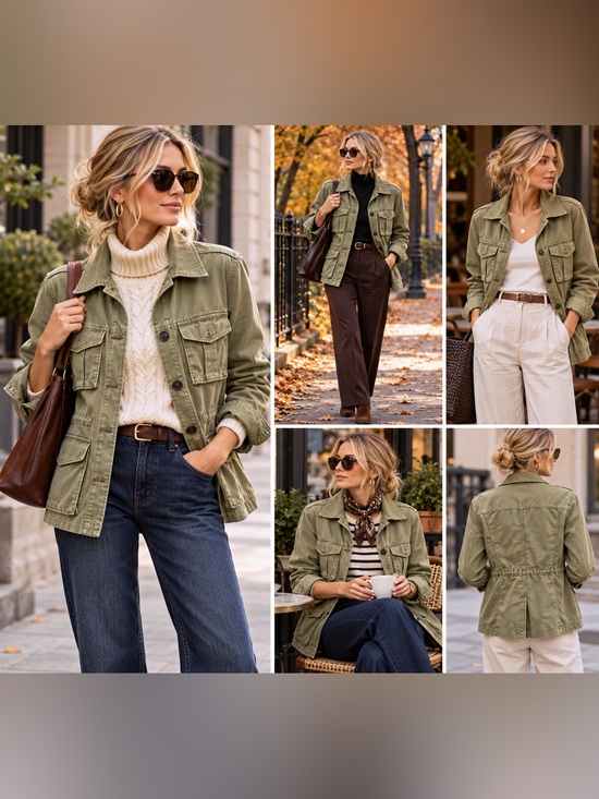 GAP Jackets & Blazers - GAP Olive Green Women's Utility Jacket